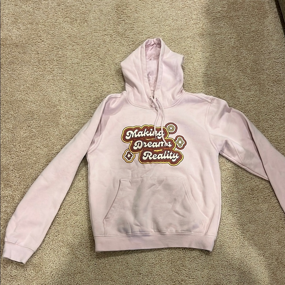 LuLaRoe Pink Hoodie with Graphic Print